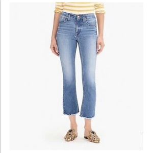 J. Crew Billie Demi Bootcut Crop jeans.